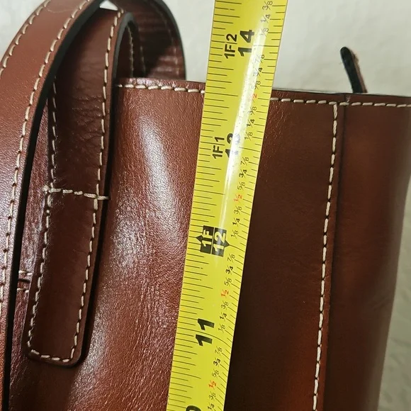 NWT Patricia Nash Brown Leather Viana Tanned Tote Bag Purse - Picture 8 of 15